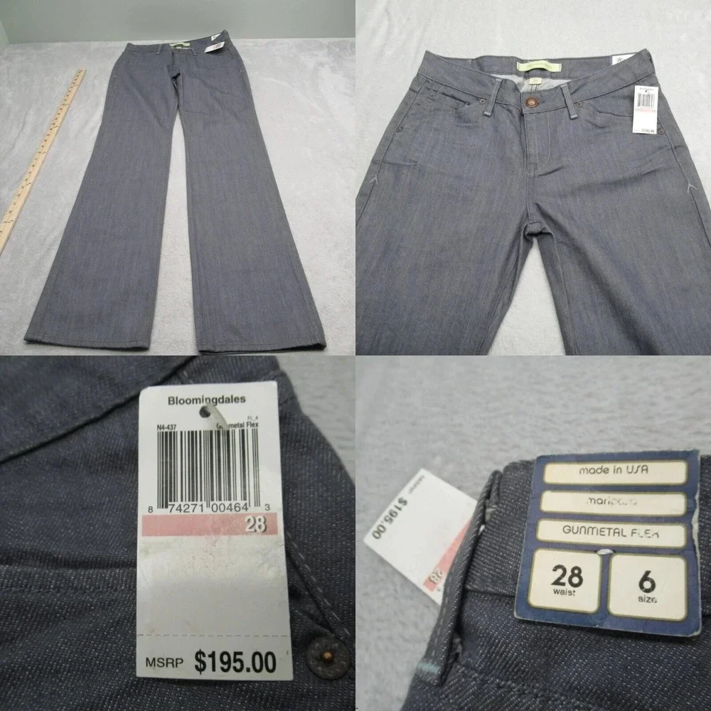 Agave Nectar Mariposa Jeans Women 28‎ Flex Denim Straight Boot UAS Made $198 NEW